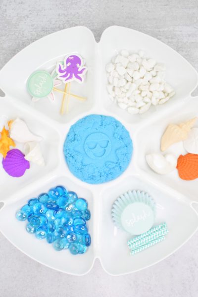 sand play tray kids activities