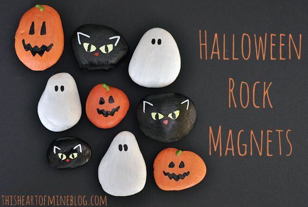 This Heart of Mine blog Halloween Rock Magnets